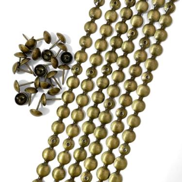 Imagem de Let's Decorate Tiras de tachas de estofamento de 5 metros de 7/40.6 cm/acabamentos decorativos de unhas de banco de cabeceira de sofá, fitas de pregos para cabeceira de sofá, tachas únicas combinadas,