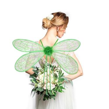 Imagem de Threetols Asas de fada de elfo para mulheres, meninas, asas de borboleta, asas de anjo, asas de libélula, fantasia para adultos e crianças, fantasia de asas de fada para cosplay de Halloween,
