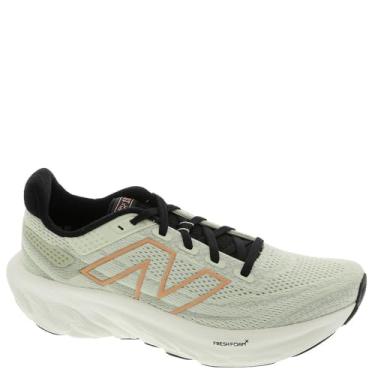 Imagem de New Balance Fresh Foam X 1080 V13 Tênis de corrida feminino, Menta natural/cobre/preto, 12 Wide