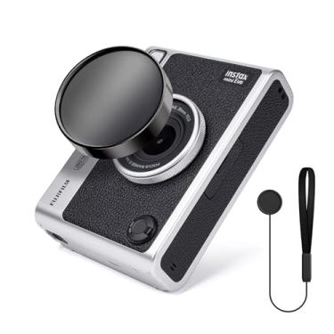 Imagem de HIYQIN Tampa de lente Mini EVO, tampa protetora de lente compatível com Fujifilm Instax Mini Evo, capa de lente Instax Mini Evo - Plástico, preta