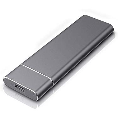 Imagem de Disco rígido externo de 1 TB compatível com Mac, PC, laptop e desktop, antiqueda e à prova de choque, disco rígido portátil ultra fino e de alta velocidade HD externo (1 TB, preto)