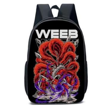 Imagem de Mochila Escolar Infanto Juvenil Anime Naruto Kurama Novidades 0499-Unissex