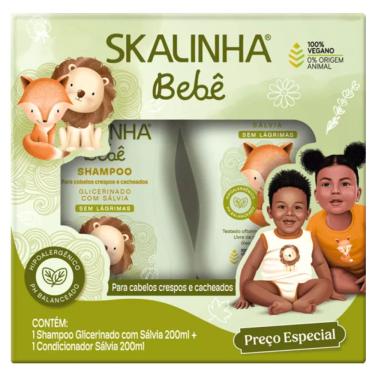 Imagem de Shampoo e Condicionador Skalinha Bebê Glicerinado com Sálvia
