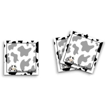 Imagem de Butler in the Home Sticky Notes Pacote com 3 7,6 cm x 7,6 cm, 50 folhas por bloco, apreenda a vaca Moo-Ment, blocos de notas engraçados fofos para anotações, papelaria, papel planejador de diário