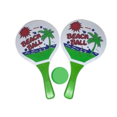 Imagem de Frescobol 2 Raquetes e 1 Bola de borracha