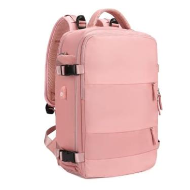 Imagem de Mochila grande de viagem feminina, mochila de mão, mochila de caminhada à prova d'água para esportes ao ar livre, mochila casual, mochila escolar para laptop de 14 polegadas com porta de carre type6