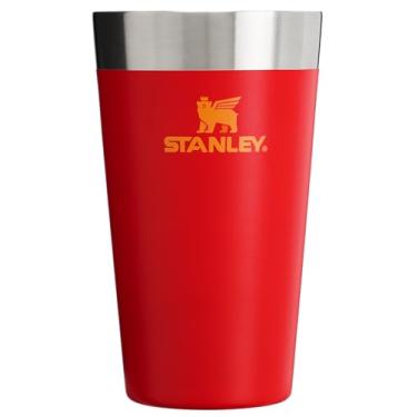 Imagem de Stanley - Copo de cerveja isolado, copo empilhável Stay Chill de 473 ml, para bebidas quentes ou frias, Chili