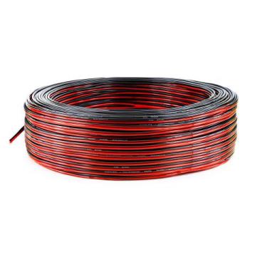 Imagem de Cabo Polarizado para Áudio 2x0,75 - Vermelho 20 Metros - Tiaflex