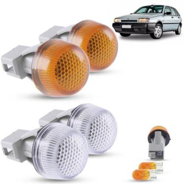 Imagem de Par de Lanterna Pisca Seta Lateral + Lâmpada Fiat Tipo 1993 1994 1995 