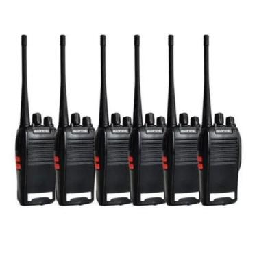 Imagem de Kit 6 Radio Walk Talk Comunicador 16 Ch 12Km Baofeng 777S - Radio Comu