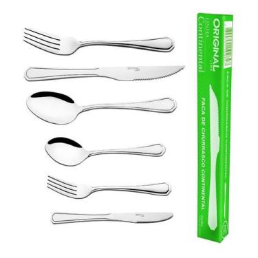 Imagem de Jogo Garfo Faca  Inox  72 Peças Bar/restaurante Bufffet - Original Lin