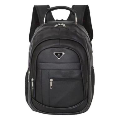 Imagem de Mochila Bolsa de Couro Média Universitária Unissex Reforçada Com Cabo 