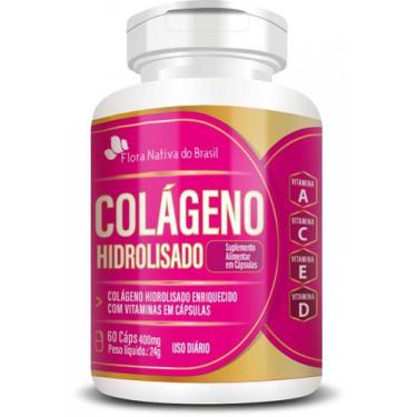Imagem de COLAGENO HIDROLISADO com Vitaminas 400mg - 60 Cápsulas - Suplemento Nu