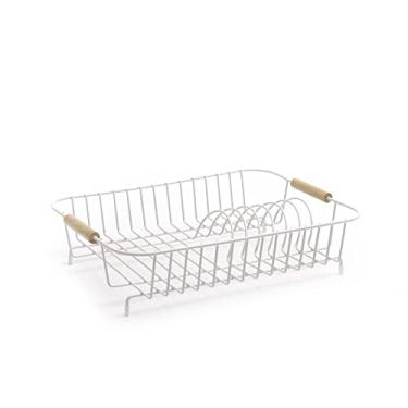 Imagem de Oikos - Escorredor de Pratos de Ferro e Bambu Branco