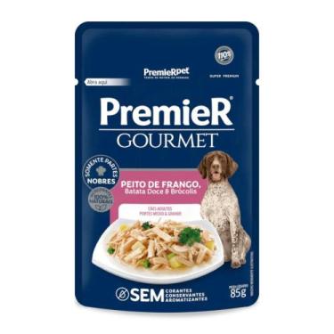Imagem de Ração Úmida Premier Gourmet Para Cães Adultos Portes Médio e Grande Pe