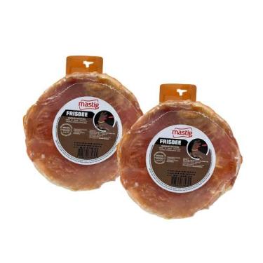 Imagem de Kit C/2 Petisco Mastig Frisbee Para Cães Natural