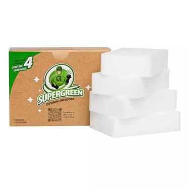 Imagem de Supergreen Esponja magica Limpadora - 4 unidades - Akora