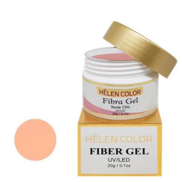 Imagem de Fiber Gel Helen Color Fiber Original Led Uv Nude O Topp - Alex Imports