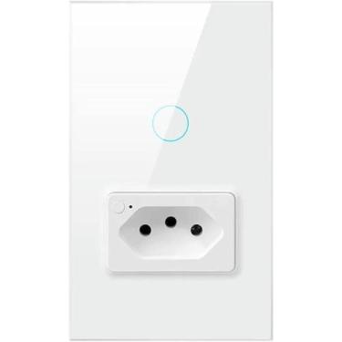 Imagem de Interruptor Inteligente 1 Botão E 1 Tomada Smart Life Repetidor Zigbee