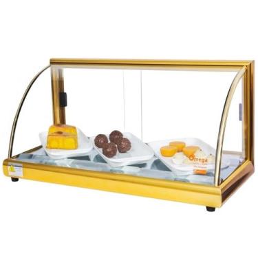 Imagem de A-VF62 - Vitrine fria Alfa 62cm Dourada com 12 Gelo-X - Bivolt - Omega