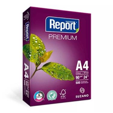 Imagem de Papel Sulfite Report A4 90G 500 Folhas - Suzano