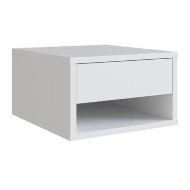 Imagem de Mesa De Cabeceira Suspensa 1 Gaveta B87 Branco NOVAM - Nova Mobile,  B