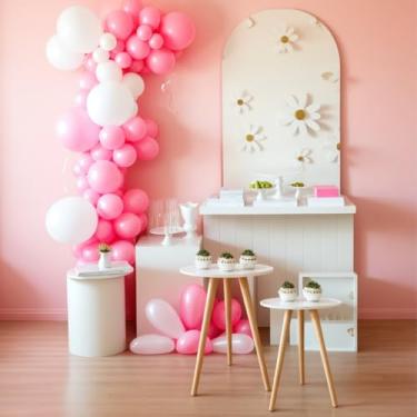 Imagem de Conjunto de Mesinhas Canto E Apoio Pe Palito Decorativa (Branco)