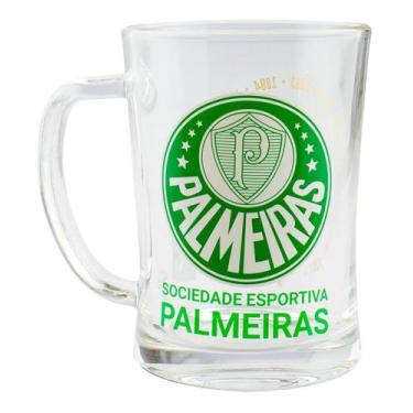 Imagem de Caneca De Vidro Gigante 650ml - Palmeiras Campeão Nacional - Mileno
