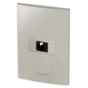 Imagem de Conjunto 1 Tomada Rede Rj45 - Inova Titanium - Att25 - Alumbra