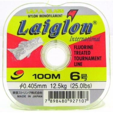 Imagem de Linha Monofilamento Laiglon 0,28mm 12lbs/6,0kg - 100 Metros - Marine S