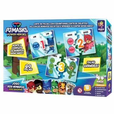 Imagem de Jogo dos Números Infantil Educativo PJ Mask Mimo Toys - 2501