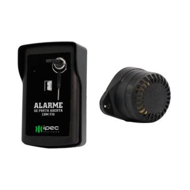 Imagem de Kit alarme porta aberta com 1 sensor magnético e 1 sirene - IPEC