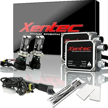 Imagem de Xentec Balastros de tamanho padrão de 55 W x 2 pacotes com 2 lâmpadas de xenon H4 (hb2/9003) Flex Bixenon 6000K (Telescopic Hi/Lo Ultra White)