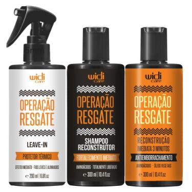 Imagem de Kit Operação Resgate Shampoo, Leave-in E Reconstrutor Widi - Widi Care