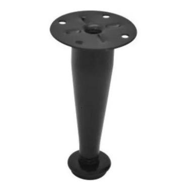 Imagem de 8 Pés Cônico P/ Movei ,preto, Branco 10cm C/ Parafuso - comercialolive