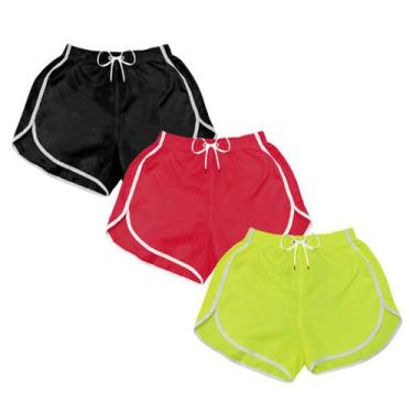Imagem de Short Praia Feminino kit 3 un Corrida Academia Verao Piscina - MP Moda