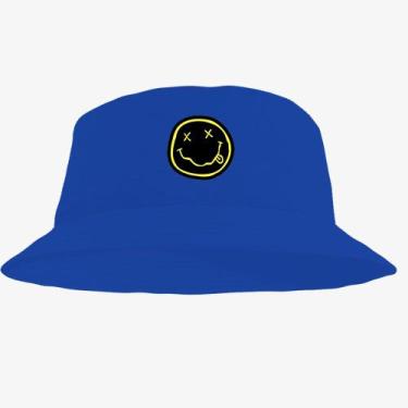 Imagem de Boné Chapéu Bucket Hat Estampado Emoji - MP Moda Masculina, Único, Azu