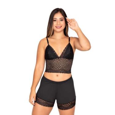 Imagem de Conjunto Lingerie Baby Dool  Short Doll  Pijama 2483 - top show modas,