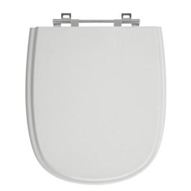 Imagem de Assento Sanitário Sabatini Cinza Claro Tampa para Vaso Icasa de Madeir