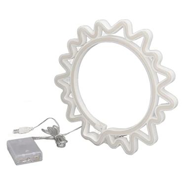 Imagem de S Neon Light Sign, S Neon Light Sign USB Recarregável Tery Operado LED Neon Sunflower W Luz de Decoração para Home Bar Christmas S Neon Light