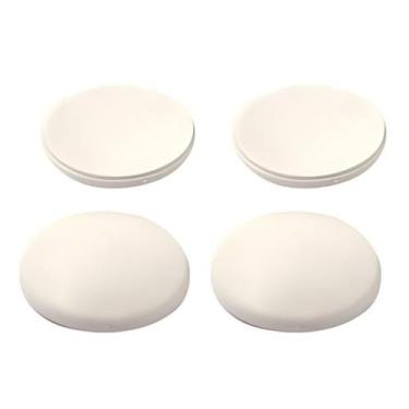 Imagem de Kit 16 Protetor Adesivo Porta Parede Anti-impacto Branco - Bestfer