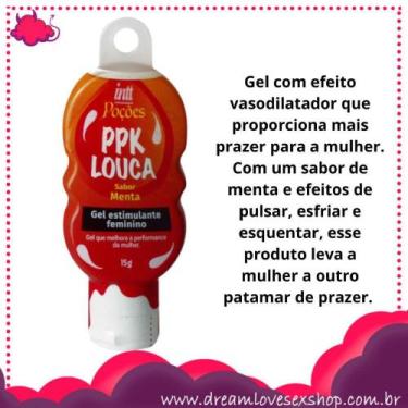 Imagem de PPK Louca Sabor Menta 15g - Gel Feminino INTT