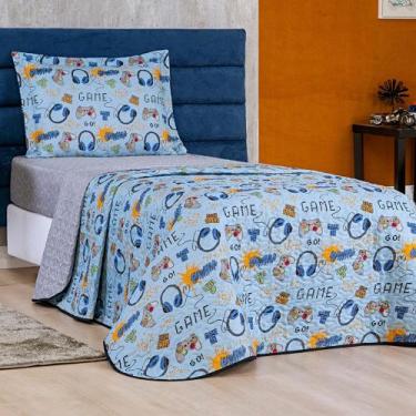 Imagem de Colcha Cobre Leito Infantil Bout Menino Menina 2 Peças Solteiro - Bia 