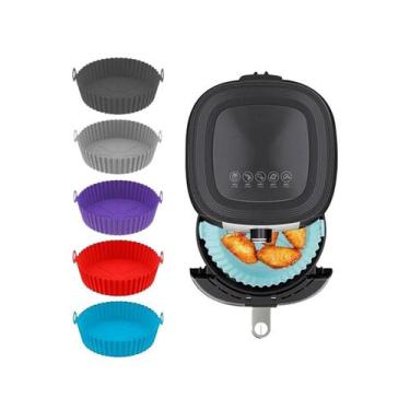 Imagem de Cesta Para Air Fryer Silicone 20Cm Cores - Ke Home