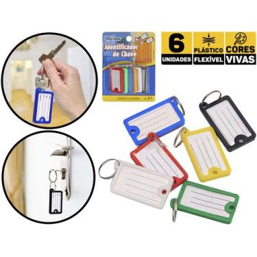 Imagem de Kit Chaveiro Identificador De Chaves K-7 Western 6 Unidades K-7