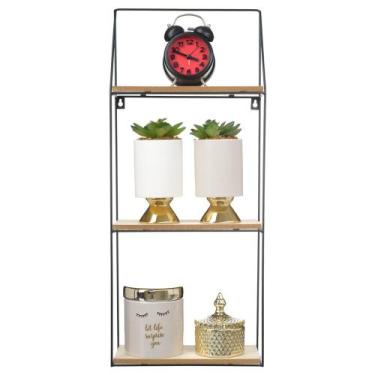 Imagem de Prateleira Decorativa 3 Andares Organizador Sala Quarto 8016 - PGB
