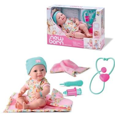 Imagem de Boneca Bebê Reborn Vinil Maternidade com Kit Médico Infantil - Diverto