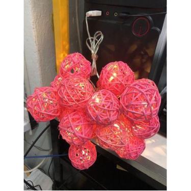 Imagem de Luminária 20 Bolas De Led Varal Para Decoração/ Quarto/ Sala - oem, La