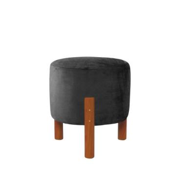 Imagem de Puff Zeus Suede Sala De Estar Apoio Para os Pés Canto Quarto Decoração