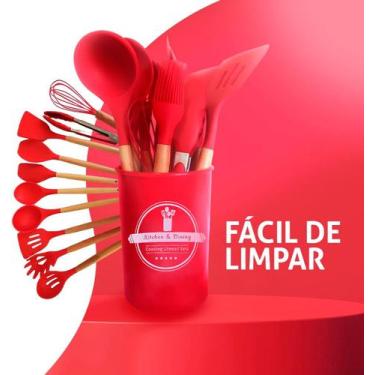 Imagem de Kit Cozinha 12 Peças de Silicone Antiaderente - Sandro